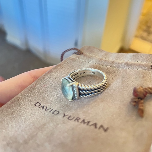 💯David Yurman Wheaton 10x8mm Prasiolite size 6 - Picture 16 of 16